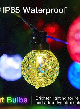 g新0品APP幻YTQ彩G4灯串点控庭院灯串遥控APP幻彩4灯0串