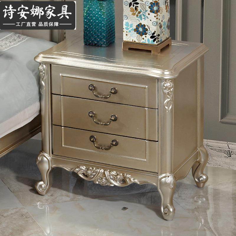 美轻奢皮艺床式欧式婚LQL床法式.18米双人床简主卧实木雕刻欧家具