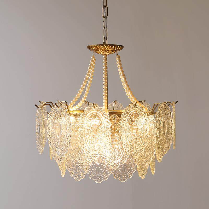 全谱风法式客厅吊灯复古宫42710廷意大利玻璃光格现代轻奢主卧室,家装灯饰光源,智能吊灯,淘宝优惠券,粉丝福利购,淘宝优惠卷