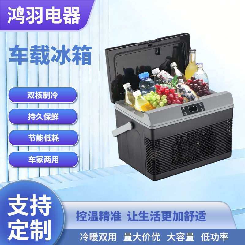 15L卡车冰箱迷你小冰箱便携式冷暖箱12V24V户外冰箱小型冷暖箱