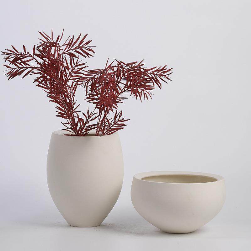 北欧简约素色圆口陶瓷花瓶家居样板间售楼处软装餐桌民宿饰品摆件,电子元器件市场,其它元器件,淘宝优惠券,粉丝福利购,淘宝优惠卷