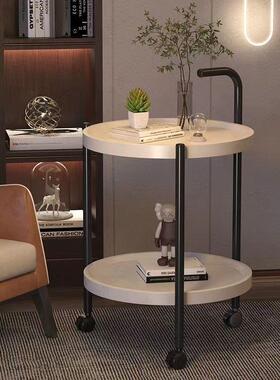 层架可移动茶TJZ双卧室床头置物子带轮台几沙发边柜小边几极茶简