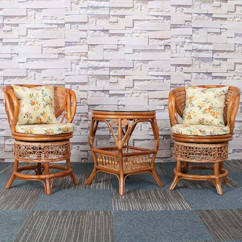 7T藤椅茶几三套件阳YF-S05台桌人组合室内休闲椅椅旋转椅单靠背,住宅家具,桌椅套件,淘宝优惠券,粉丝福利购,淘宝优惠卷