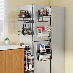 冰挂冰箱磁吸调料架家用厨房免打孔层收纳架可抽多拉箱侧HP201214