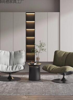 轻奢单605人式沙椅意客厅小户阳台发躺椅懒人型网红鸭嘴休闲椅