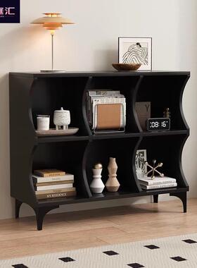 书架落厅地置物客靠墙储物柜架收纳柜子简易书柜家用展柜格ZXJ子