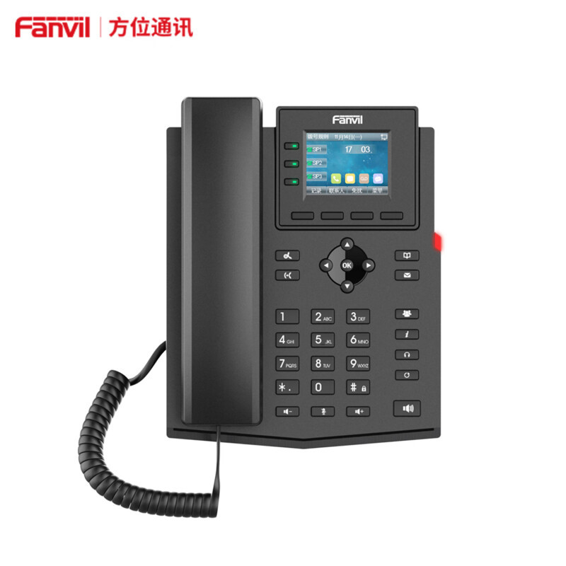 方位方位Fanvil方位 X303系列多功能Wi-Fi电话IP电话机 6方会议网