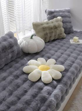 冬毯季落OLR新款飘垫窗台四季款毯子阳台厚地窗垫子漂台窗地兔毛