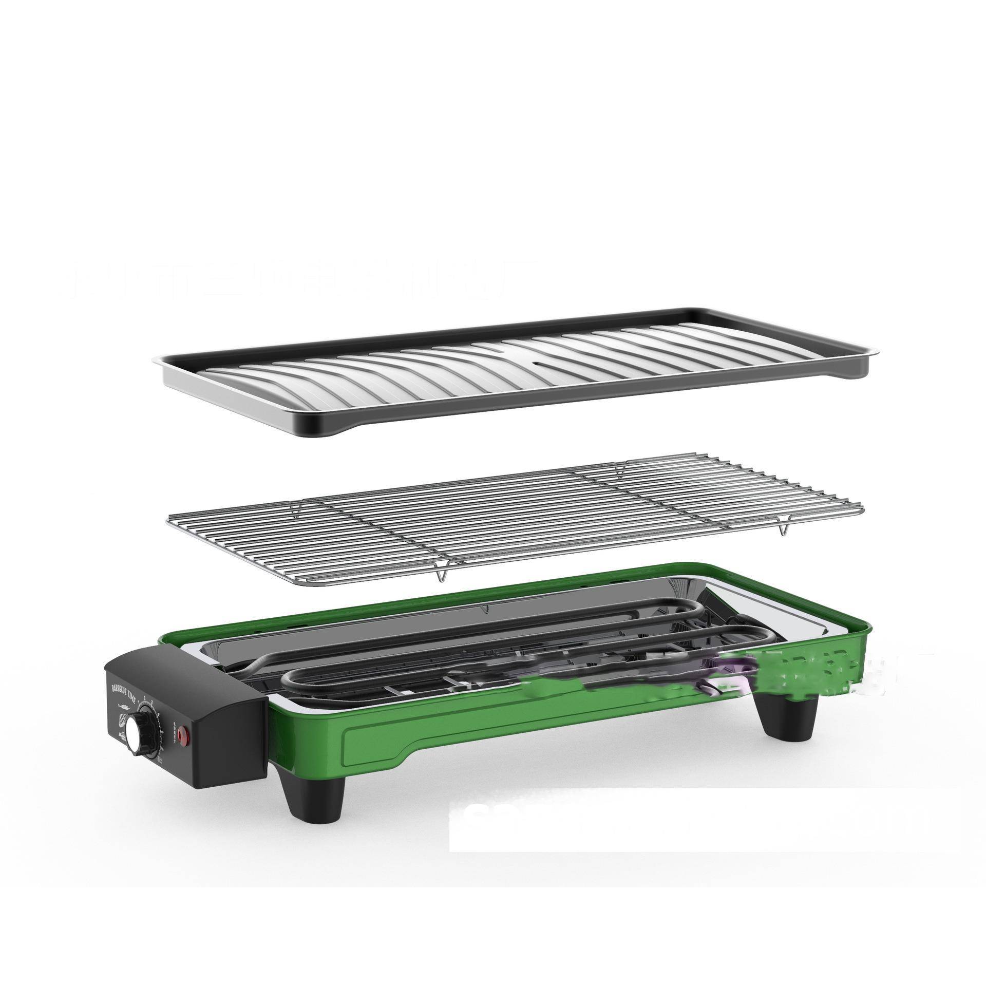 多功BY-2005能家用电无烟电烧烤架可拆卸分式韩离式烤不沾煎盘烤