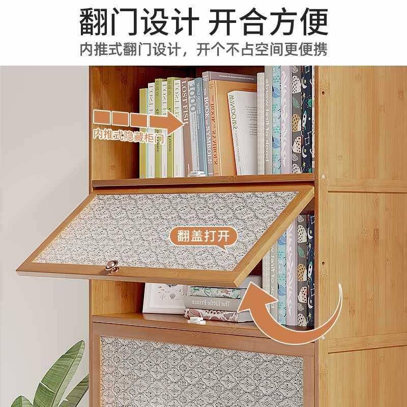 书柜门带实木落地家用楼梯下储物柜童房现简约221020收纳置物书儿