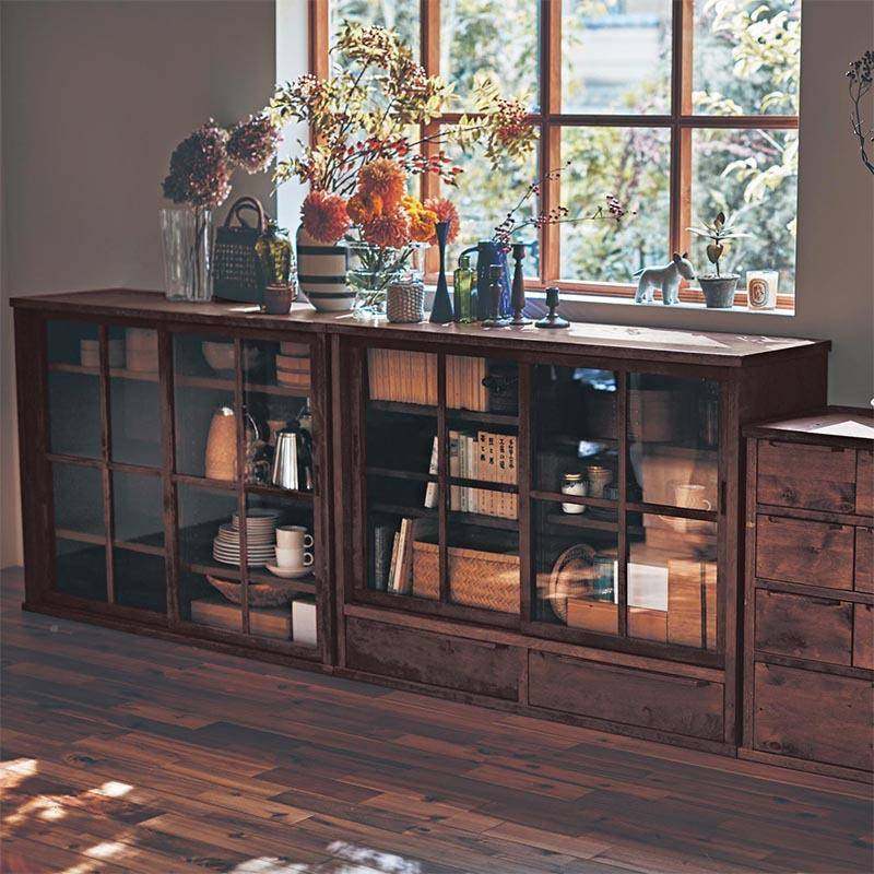 木碗GFV柜复古厨房矮实柜黑胡桃色儿童书柜收纳客厅储物柜茶水柜,鲜花速递/花卉仿真/绿植园艺,其它园艺用品,淘宝优惠券,粉丝福利购,淘宝优惠卷