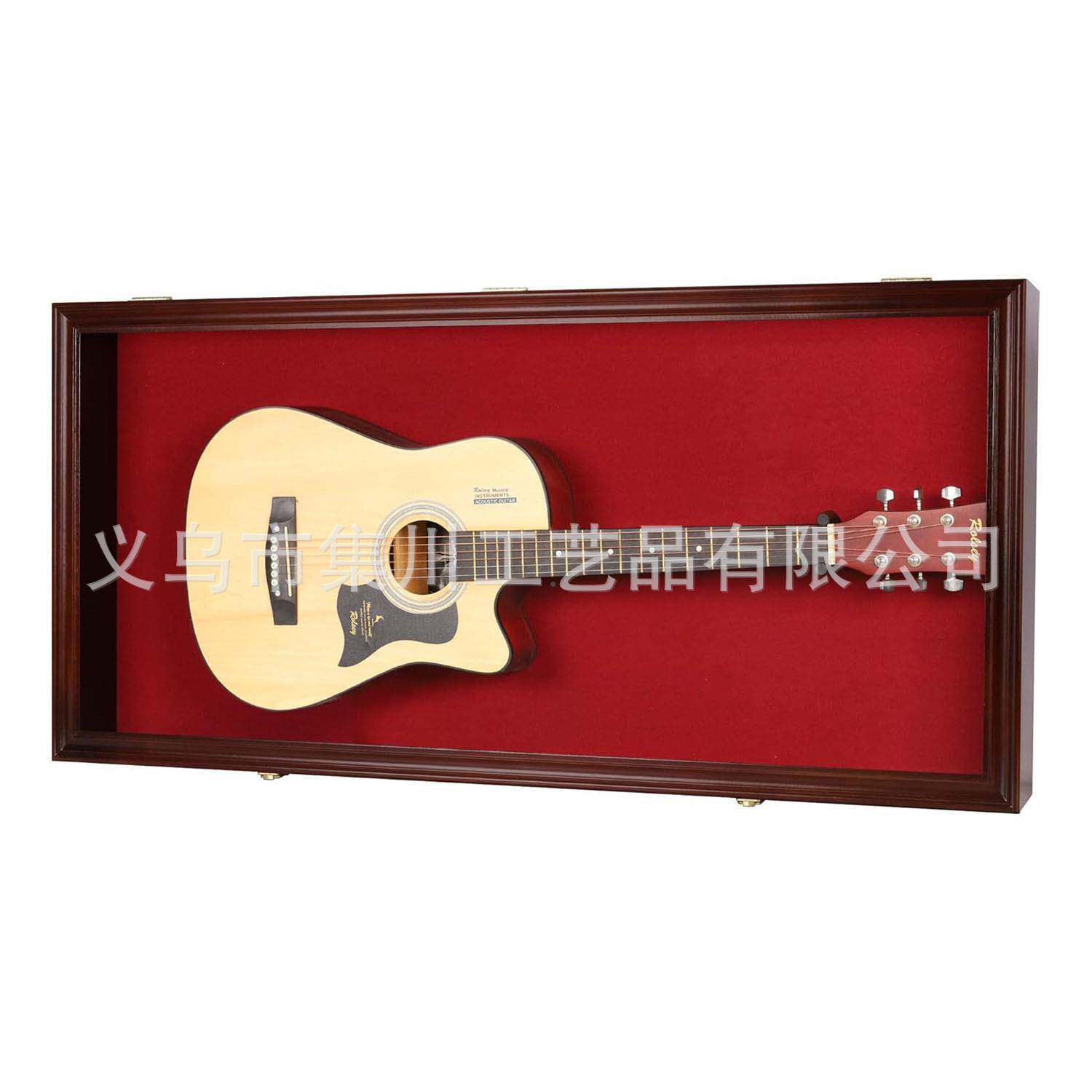 亚马逊热卖质单板吉练习乐琴木他学生器收藏展WUN示框壁挂装饰画
