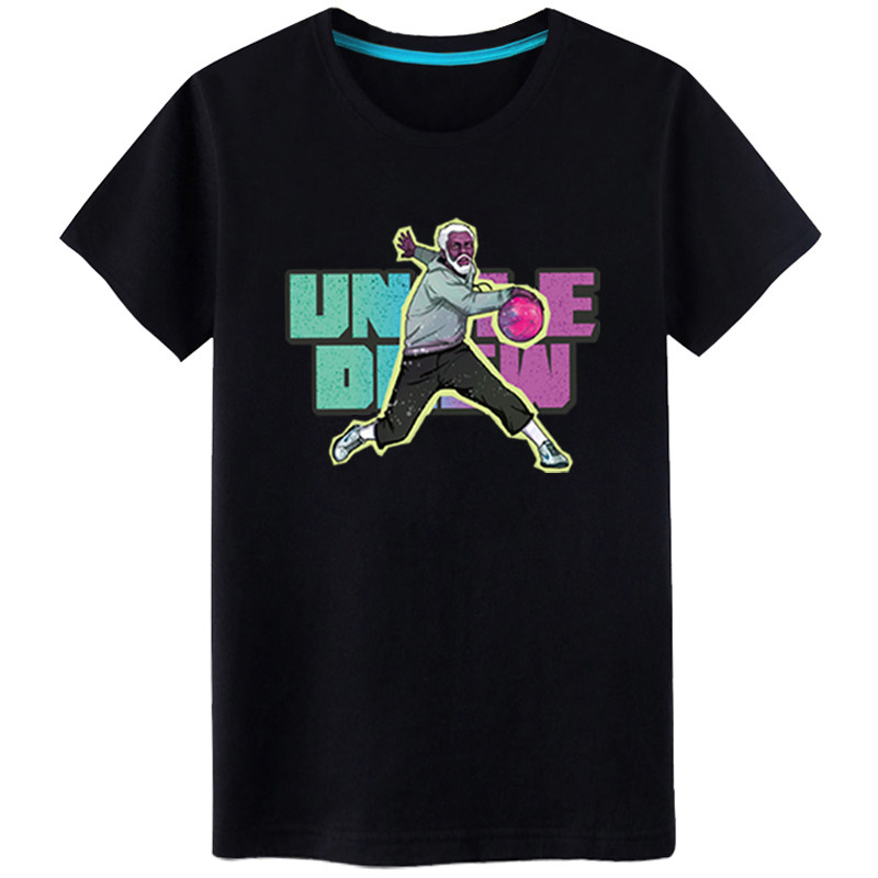 歐文短袖T恤男士圓領夏季大碼寬松德魯大叔半袖純棉運動籃球T恤在類目 男裝, T恤中 - 來自Buy2taobao.com提供專業的淘寶代購服務