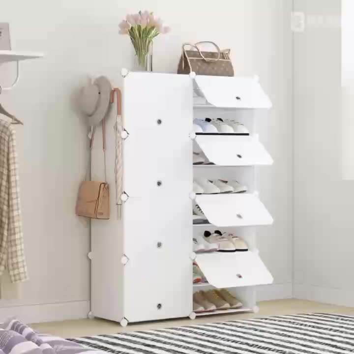 大容量塑料鞋柜防尘防水收纳简易鞋盒欧美风简约白色鞋柜厂家直销