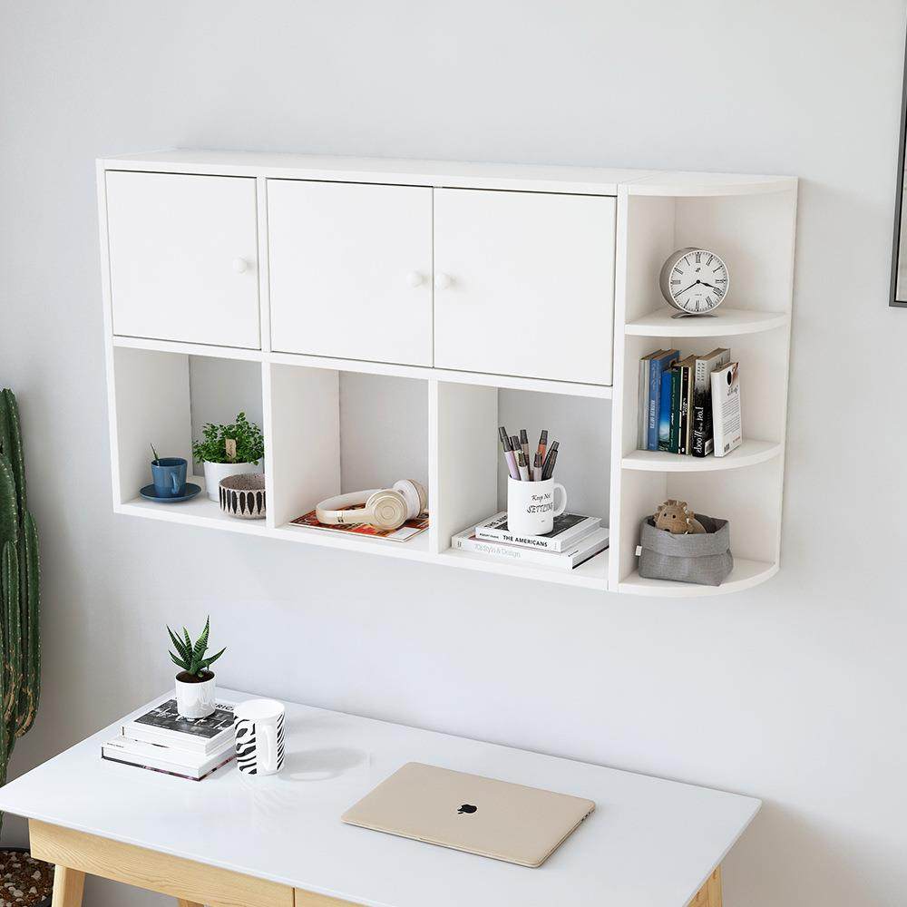 书架墙上置物架免打孔壁挂隔板墙壁墙面装饰简约卧室床头收纳壁柜,电子元器件市场,其它元器件,淘宝优惠券,粉丝福利购,淘宝优惠卷