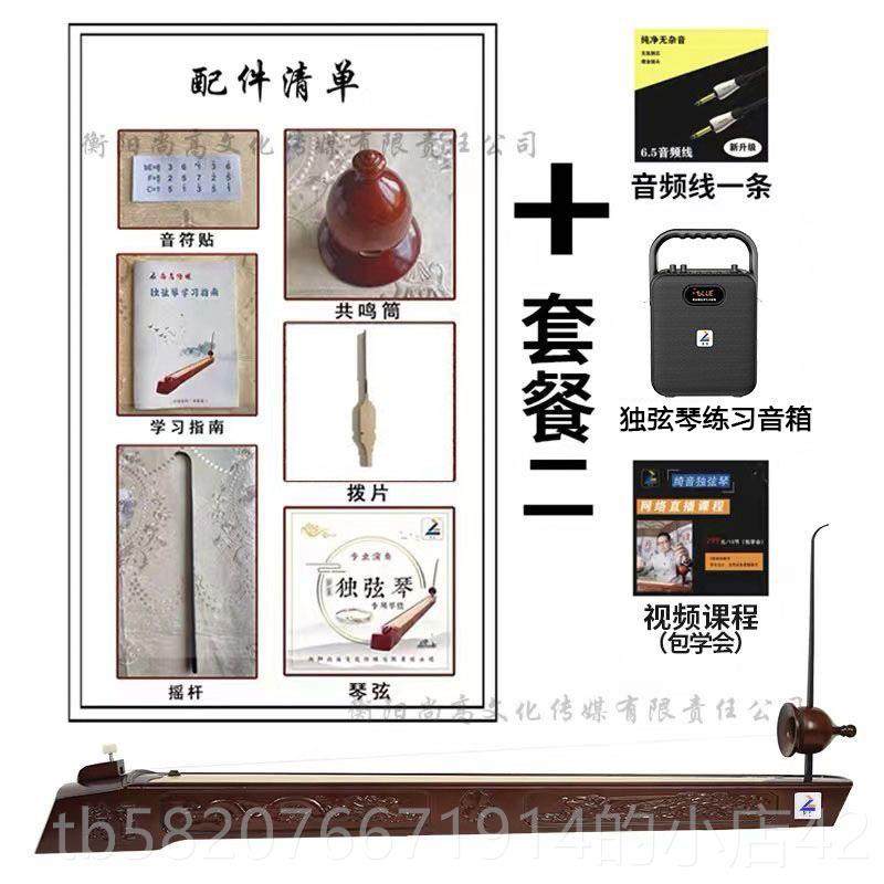 正品绮音独弦台琴专业演奏级高民族乐器音乐爱好者通用型舞档装正