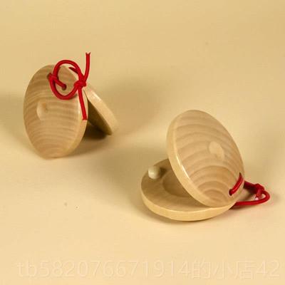 高档板儿童乐器响小学生幼儿园木尔质奥夫指打击乐器原木手快板口