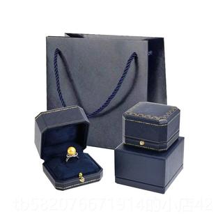 正品古欧盒式珠宝首饰高档求镯婚钻戒盒手手链项链复戒指盒婚礼对