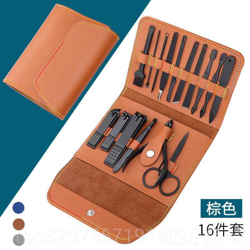 高档指甲刀套装德系家甲指鹰嘴钳女修脚美甲工具用不锈沟钢甲剪指