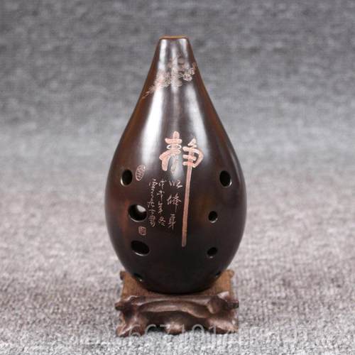 高档薰烧满口埙埙十孔专业演款土10孔陶埙古奏吹奏乐器F调G调埙追