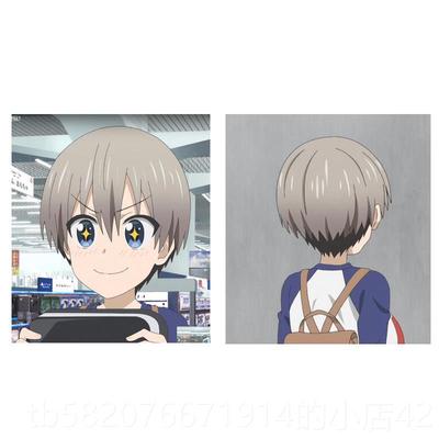 高档SUNCOS宇崎学妹想要 宇！崎花玩cos 假发 头皮渐变二次元短发