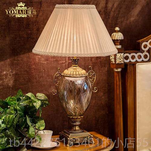 高档欧台灯客厅高档号奢华水晶玻璃别墅新古大复典古美式式卧室床