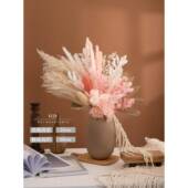 样板间卧室桌面软装 餐干燥花瓶花束陶瓷花花艺花套餐 餐桌 干 正品