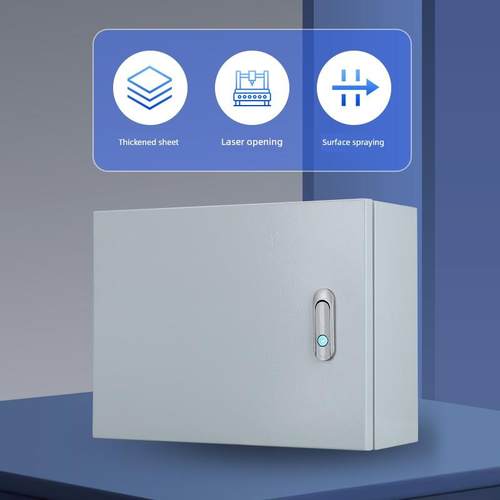 加厚基础箱表面安装防水水平和垂直强弱电流开关配电箱室内布线小