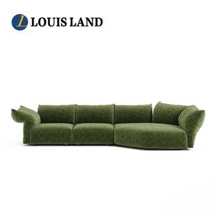 路易蓝登花瓣沙发原版纯全钢架异形沙发布艺沙发大户型2025年新款