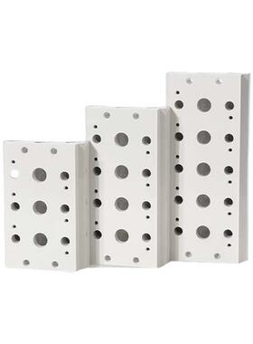 亚德客气动4V100 200M 300 400-2F3F4F5F6F10F电磁阀底座汇流阀板