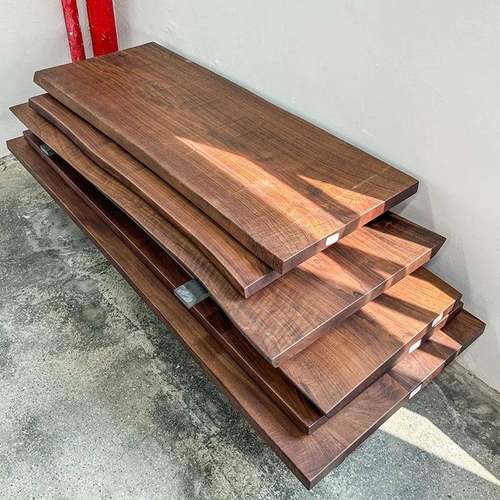 北美黑胡桃木大板桌面板原木整板茶桌餐桌实木大板桌南美原木大板