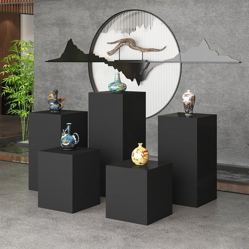 黑色烤漆展台手办摆件底座增高台长方形模特地台展示台中岛流水台,商业/办公家具,展示地台/底座,淘宝优惠券,粉丝福利购,淘宝优惠卷