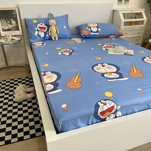 冬季简约床笠单件全棉纯棉动漫卡通床罩儿童床单床笠款1米三件套2