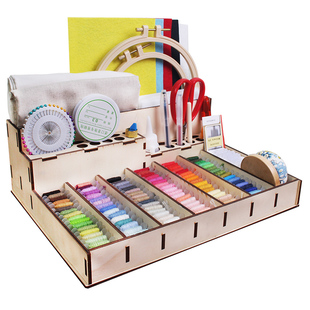 刺绣diy工具套装传统绣花入门初学手工绣花专用全套刺绣工具套件