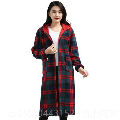 正品超长加长加特绒加长罩衣袖厚上衣大人男女围裙工作服外套护衣