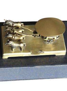 金属工艺品铜车马企业礼品西安旅游纪念品旅游景点热卖