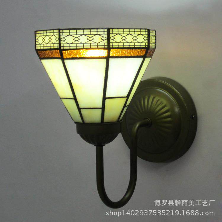 家居蒂凡尼灯饰 西班牙风格壁灯 镜前灯 地中海简约过道墙壁灯