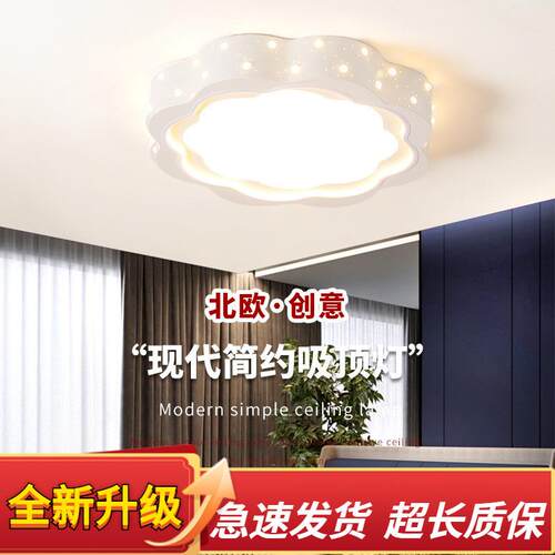 主卧室灯2025新款客厅LED吸顶灯 儿童房间灯现代简约中山灯具大全