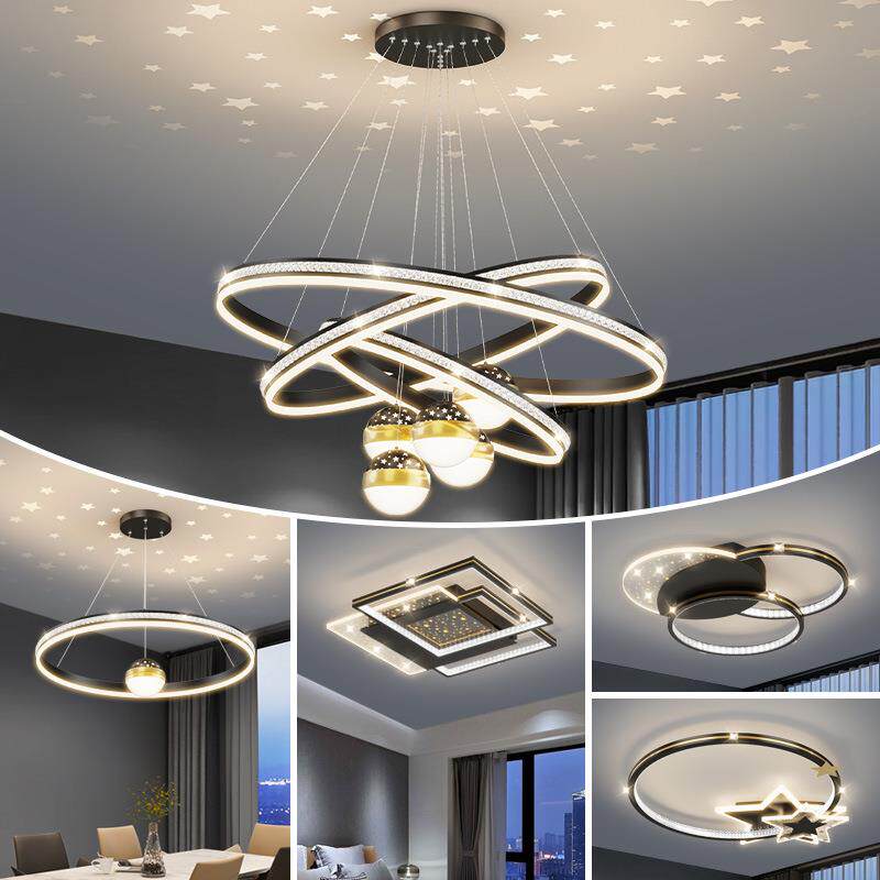 客厅大吊灯餐厅卧室简约现代广东中山灯具2023年新款店铺商用