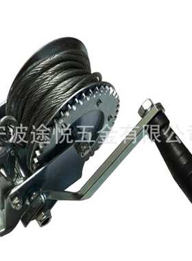 厂家供应1000LBS手摇绞车 手动绞盘 带8米钢丝绳 拖车绞盘