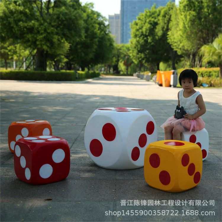 树脂骰子模型装饰抽奖中秋博饼道具商场美陈万圣节超大摆件儿童节
