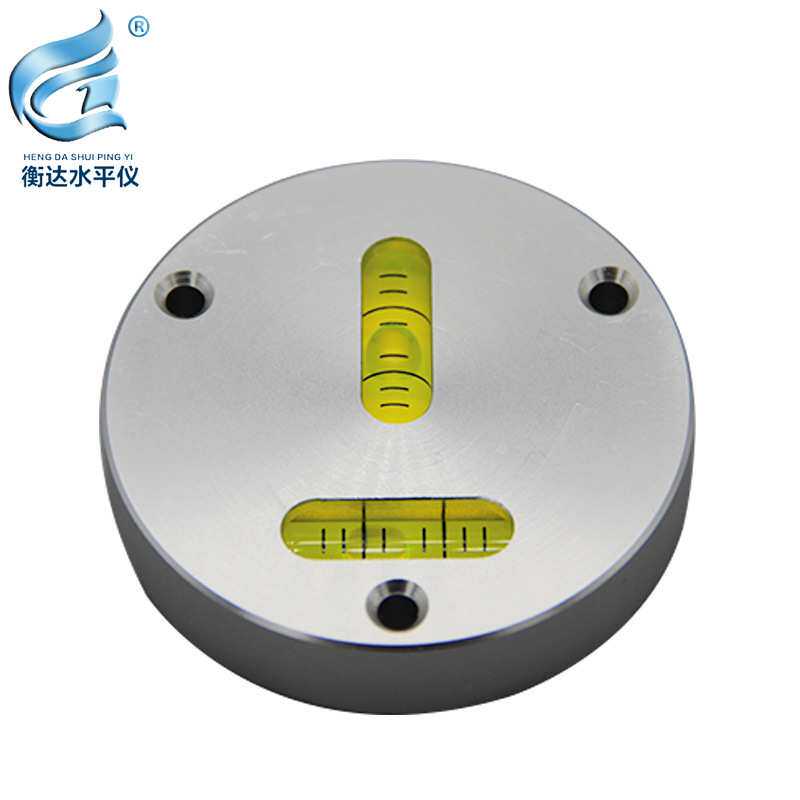 全金属T型水平仪圆水准器 水平泡气泡水准仪水平珠水准气泡