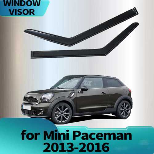 适用迷你Mini Paceman 2013-2016晴雨挡侧窗导流板雨眉加厚注塑
