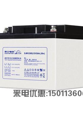 理士蓄电池 DJM1238S 12V38AH UPS电源办公应急机房门禁光伏