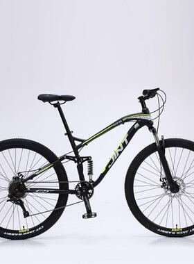 厂家JINT29寸自行车软尾油刹减震越野型铝合金成人变速山地车