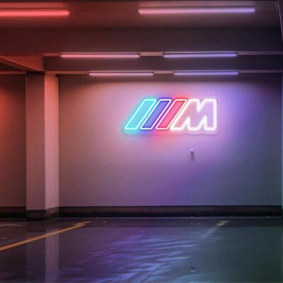 IIIM-宝马 拍照背景墙 汽修店 4S店 装饰LED发光灯牌霓虹灯摆件