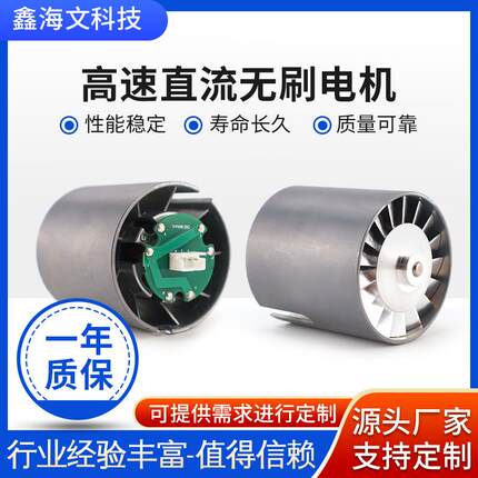 工厂静音高速53mm直流无刷微型电机80000转高速吹风机马达