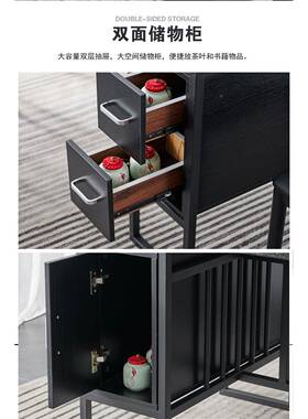 202新款岩板茶几IWR岩板茶桌椅组合家现代简约轻奢用一办4公体泡