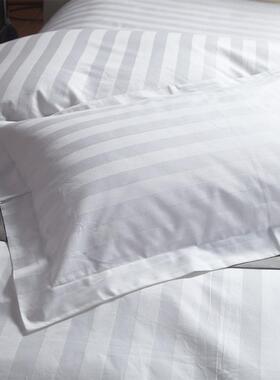 布草纯色白床单60s纯棉床上四件套套宿用SJT001品贡缎被酒民店专