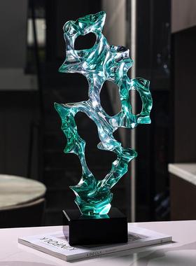 新中式湖光山色JR2366摆件关书气房客玄厅酒柜装饰品奢轻大国风家